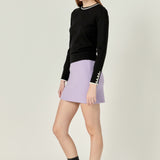 Knit High Waisted Mini Skirt