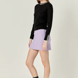 Knit High Waisted Mini Skirt