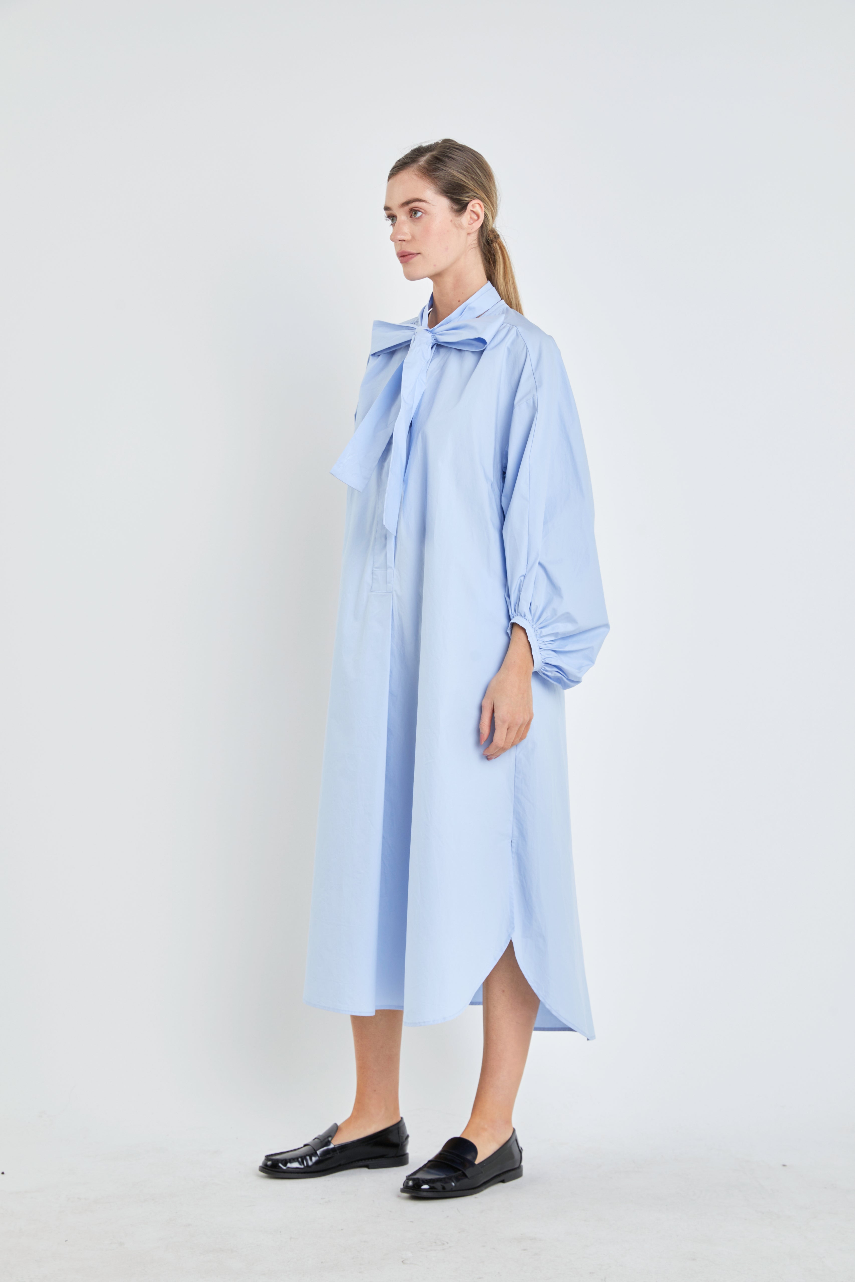 Billow Sleeve Maxi Dress – English Factory