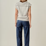 Zip Mock Neck Knit Vest