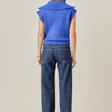 Zip Mock Neck Knit Vest