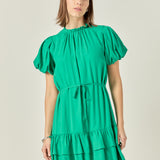 Skinny Belted Mini Dress