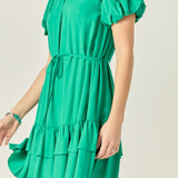 Skinny Belted Mini Dress