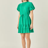 Skinny Belted Mini Dress