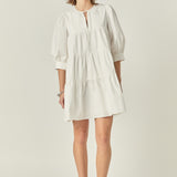 Blouson Sleeve Poplin Mini Dress