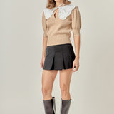 Collared Knit Sweater