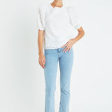 Textured Puff Sleeve Top