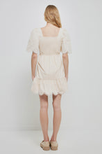Load image into Gallery viewer, Embroidered Ruffle Square Neck Mini Dress
