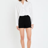 Oversized Collared Button Detail Shirt