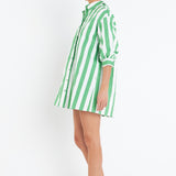 Big Stripe Shirt Dress