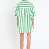 Big Stripe Shirt Dress