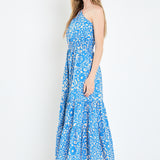 One Shoulder Print Maxi Dress