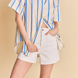 Striped Short Sleeve Top
