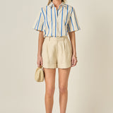 Striped Short Sleeve Top