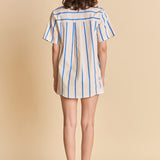 Striped Short Sleeve Top