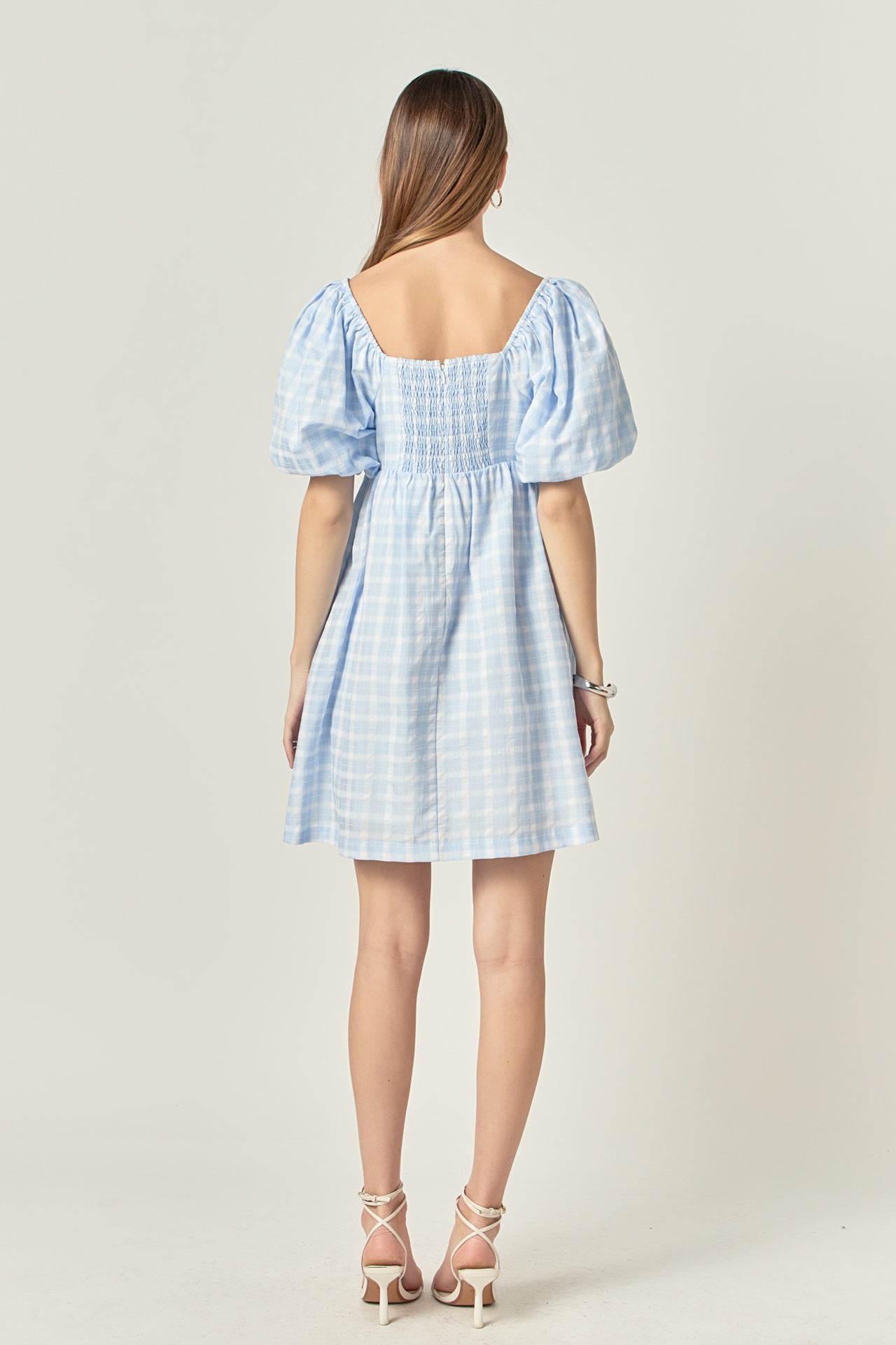 fig London LINEN gingham mini dress新品未使用 fig London LINEN gingham mini dress新品未使用