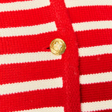 Knit Striped Sweater Cardigan