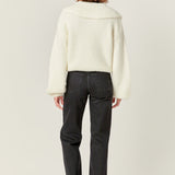 Collared Rib Chunky Sweater