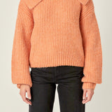 Collared Rib Chunky Sweater