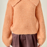 Collared Rib Chunky Sweater
