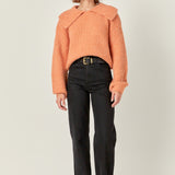 Collared Rib Chunky Sweater