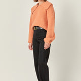 Collared Rib Chunky Sweater