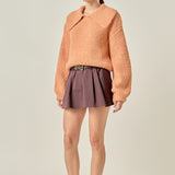 Collared Rib Chunky Sweater