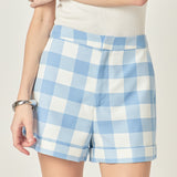 Tailored Gingham Shorts