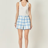 Tailored Gingham Shorts