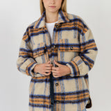 Oversized Plaid Shacket with Pockets