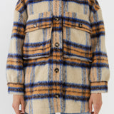 Oversized Plaid Shacket with Pockets