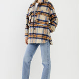 Oversized Plaid Shacket with Pockets