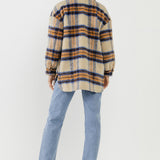 Oversized Plaid Shacket with Pockets