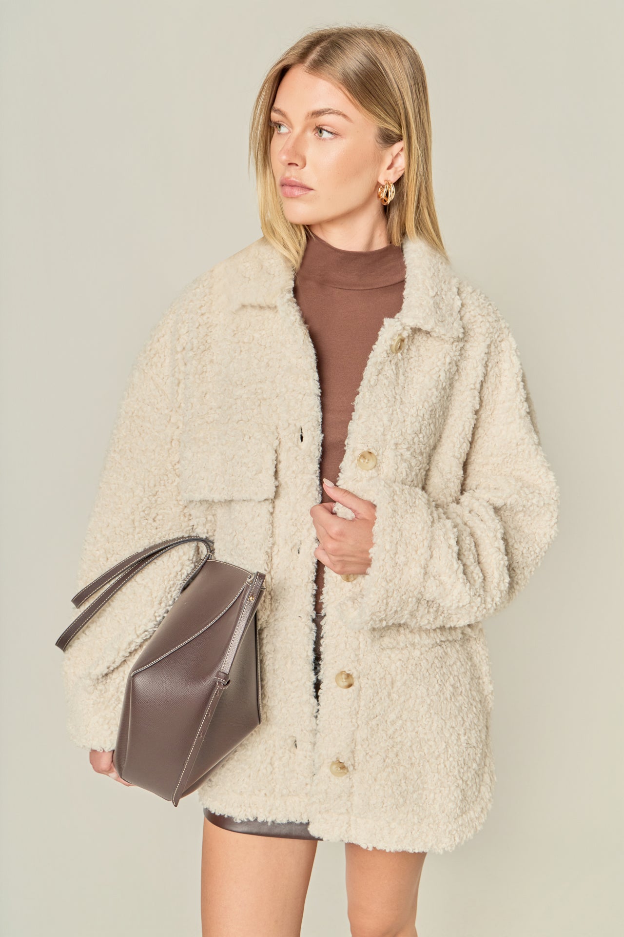 Oversized Sherpa Jacket – English Factory