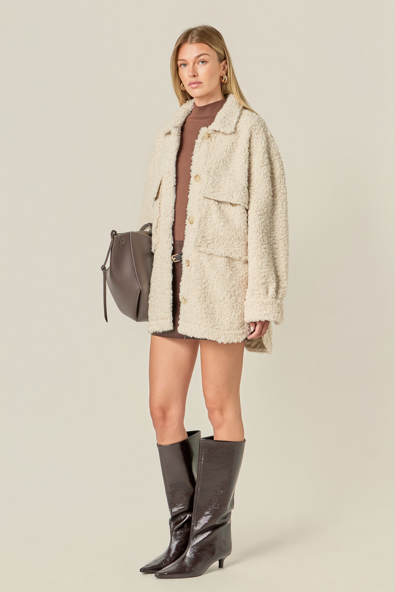 Oversized Sherpa Jacket – English Factory