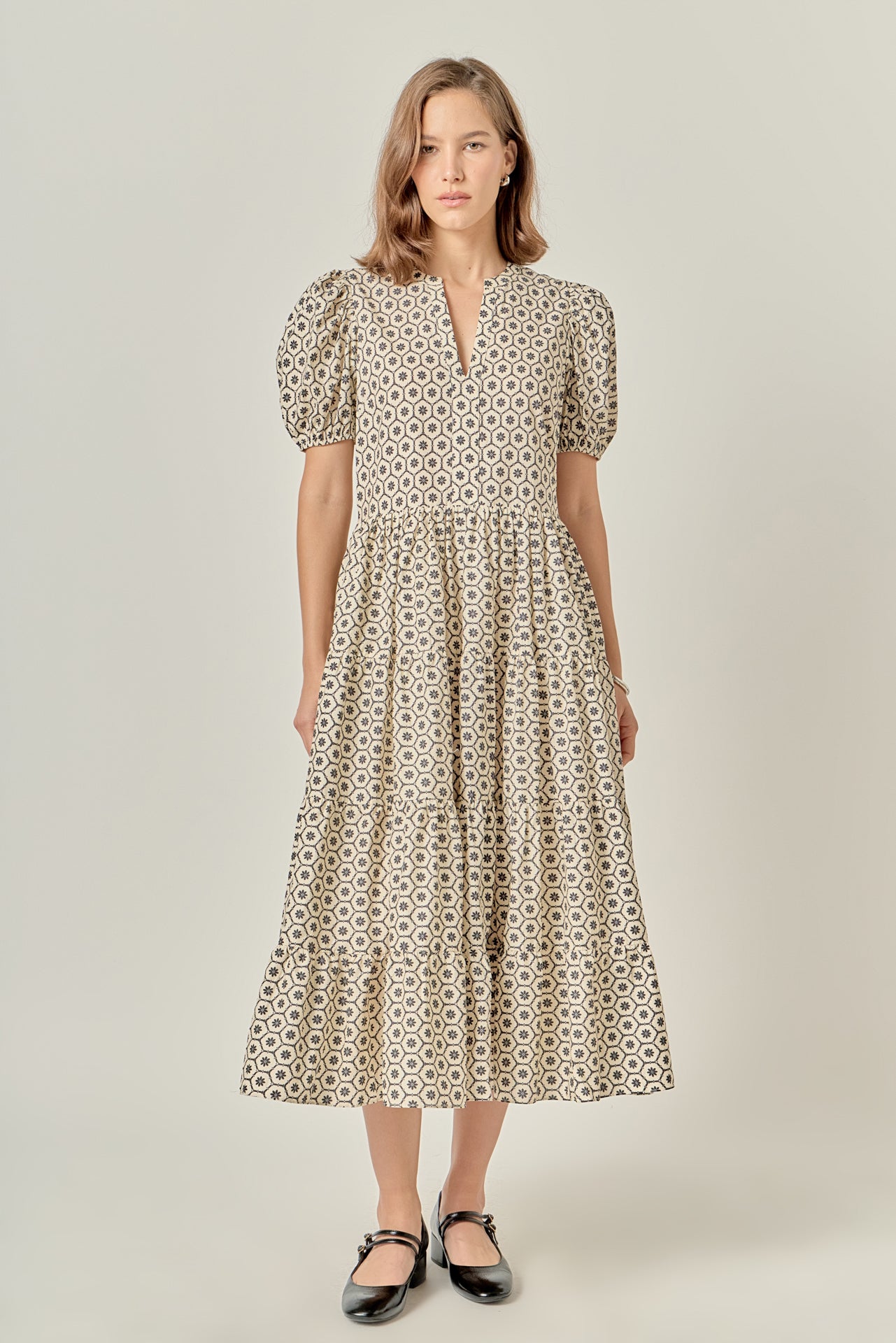 Ric Rac Midi Dress English Factory Ric Rac Midi Dress English Factory