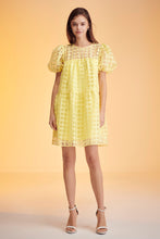 Load image into Gallery viewer, Gridded Organza Mini Dress
