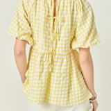 Blouson Babydoll Spaghetti Tie Top