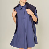Poplin A-Line Mini Dress