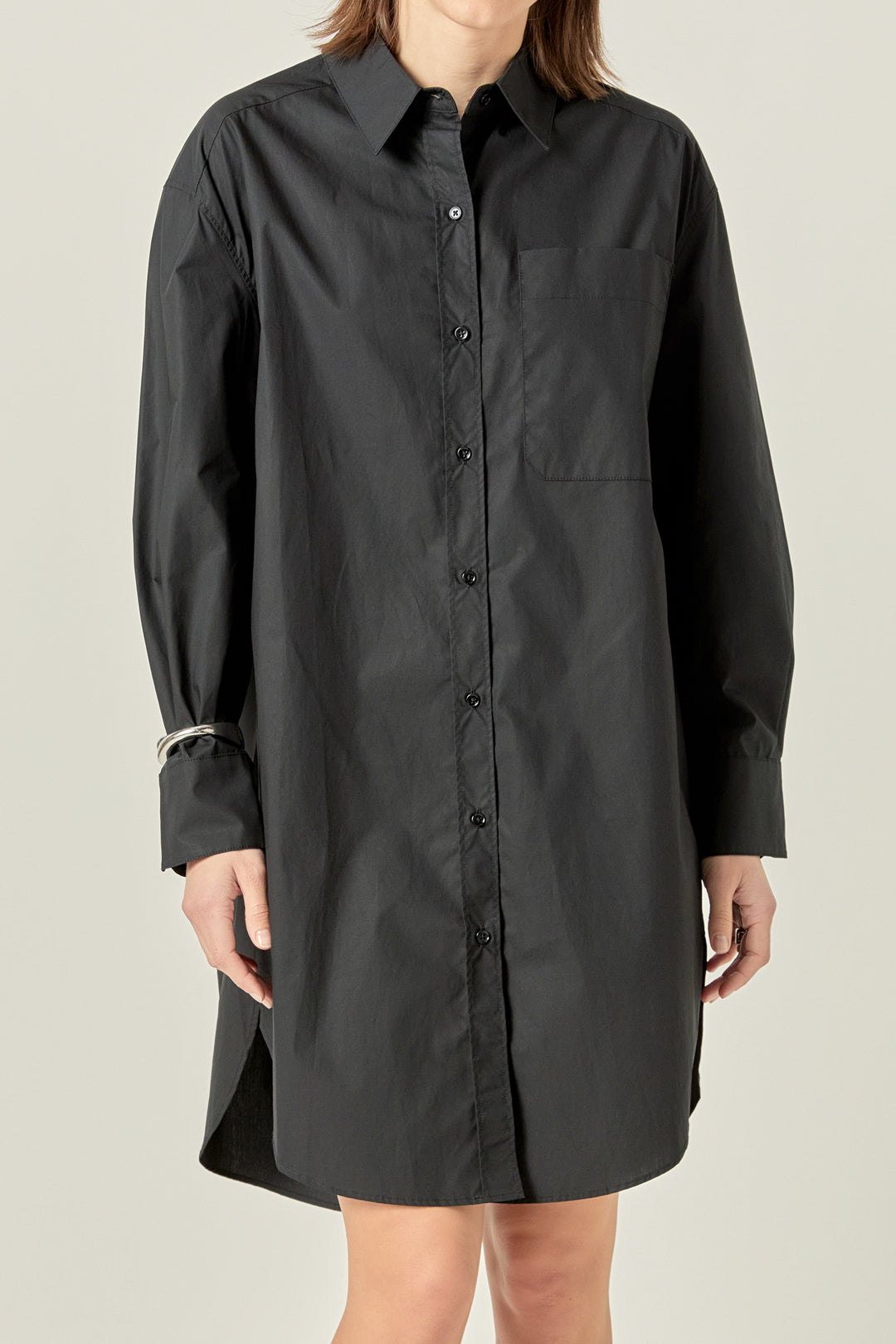 Classic Collared Shirt Dress