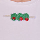 Beaded Olive Baby Tee