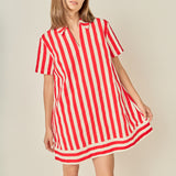 Coastal Stripe Mini Dress