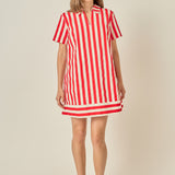 Coastal Stripe Mini Dress