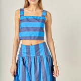 Bold Stripe Crop Top