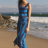Bold Stripe Midi Skirt