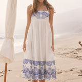 Isla Embroidered Midi Dress