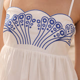 Isla Embroidered Midi Dress