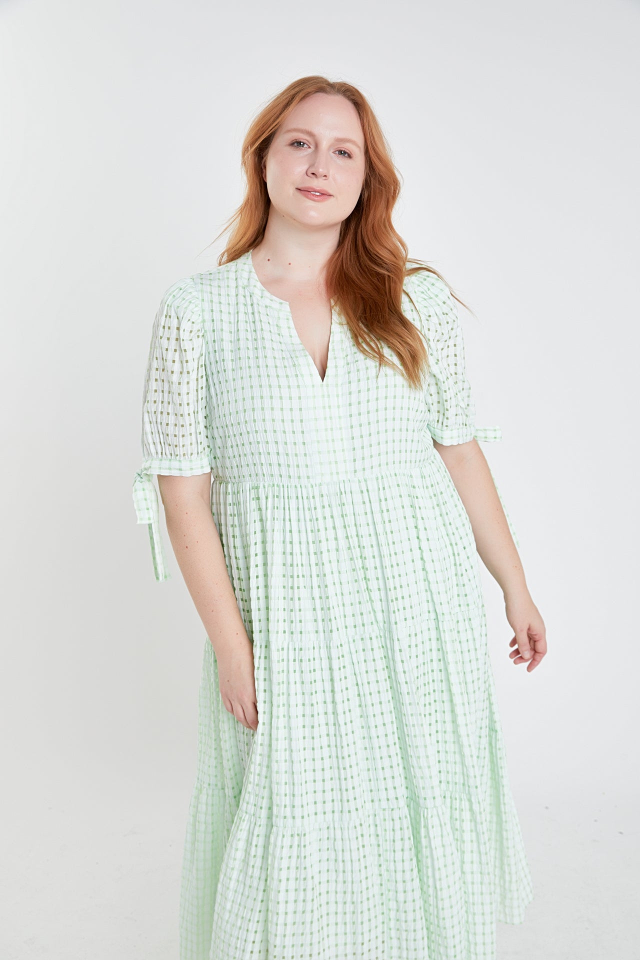 Tie shop sleeves dress