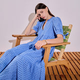 Gingham Tiered Midi Dress