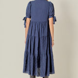 Gingham Tiered Midi Dress